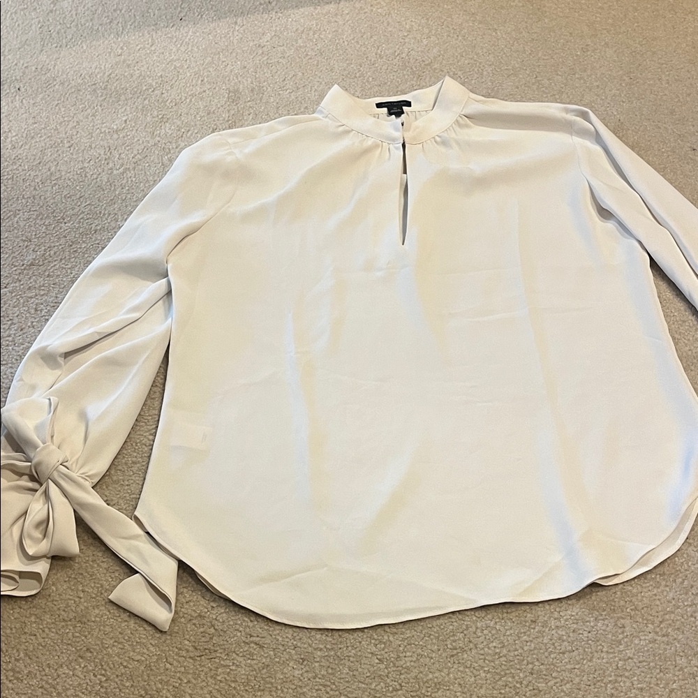 Ann Taylor cream silk top